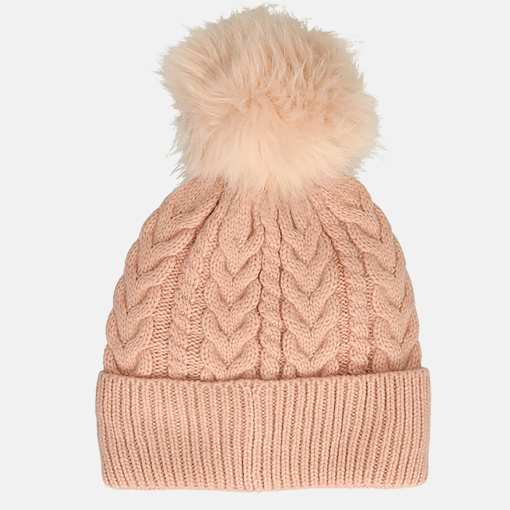 Guess muts pompom misty rose bij Duifhuizen