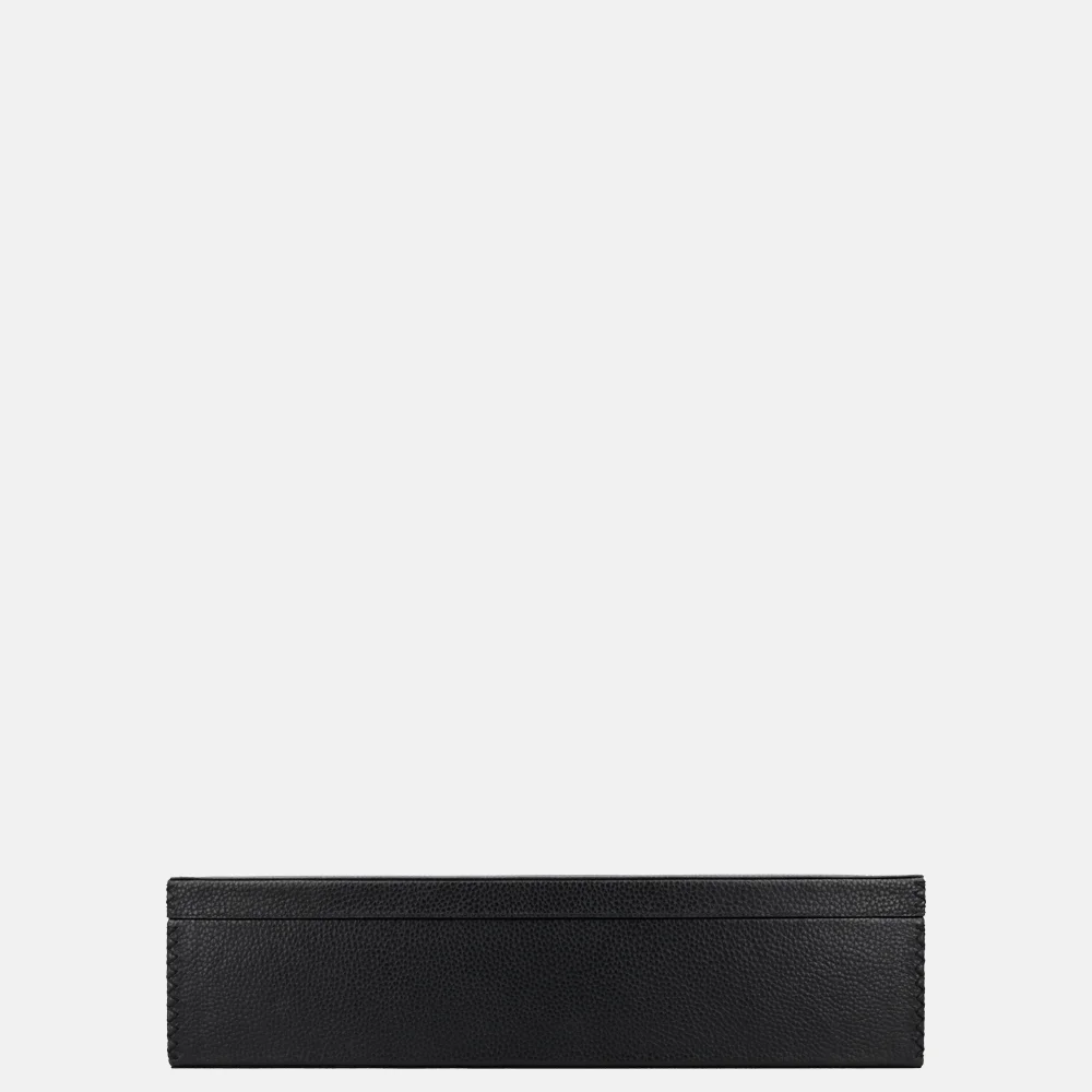 Chamada leren opbergbox rechthoek effen large black bij Duifhuizen