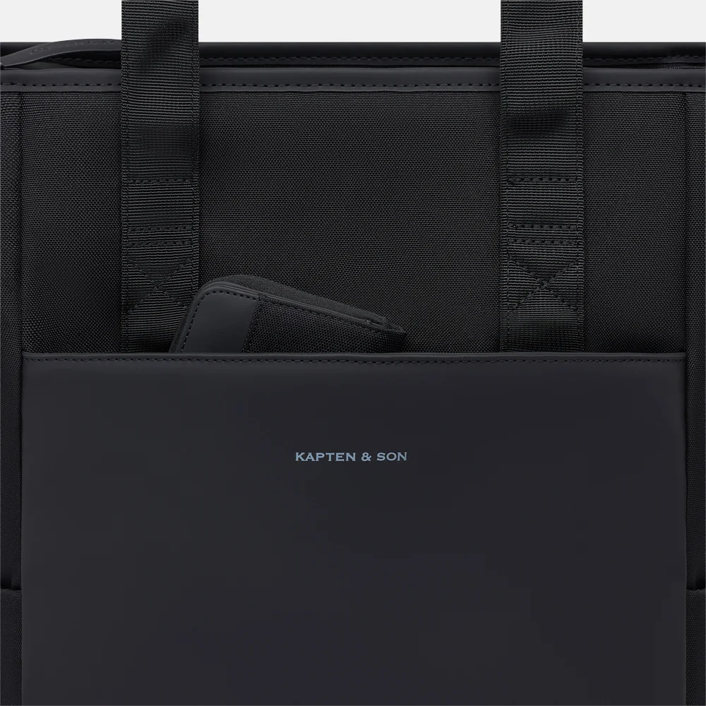 Kapten & Son Lindby Pro laptoprugzak all black bij Duifhuizen
