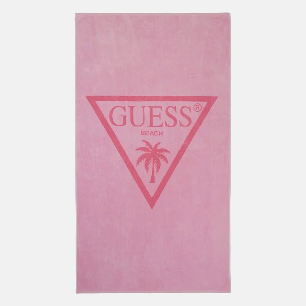 Guess Towel Beach Triangle strandhanddoek poster pink