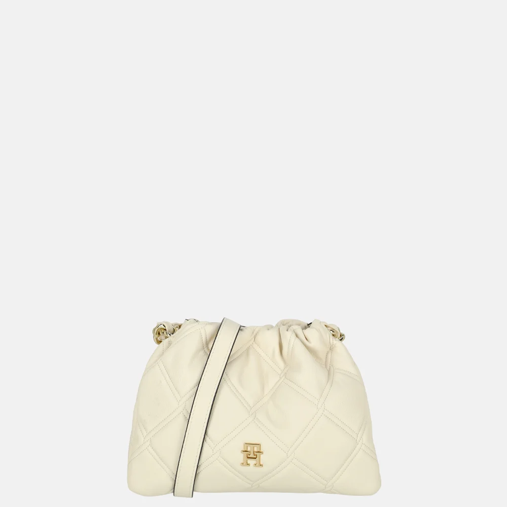 Tommy Hilfiger  Feminine mini crossbody tas soft cream bij Duifhuizen