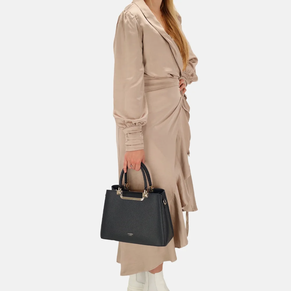 Charm London handtas M blauw bij Duifhuizen