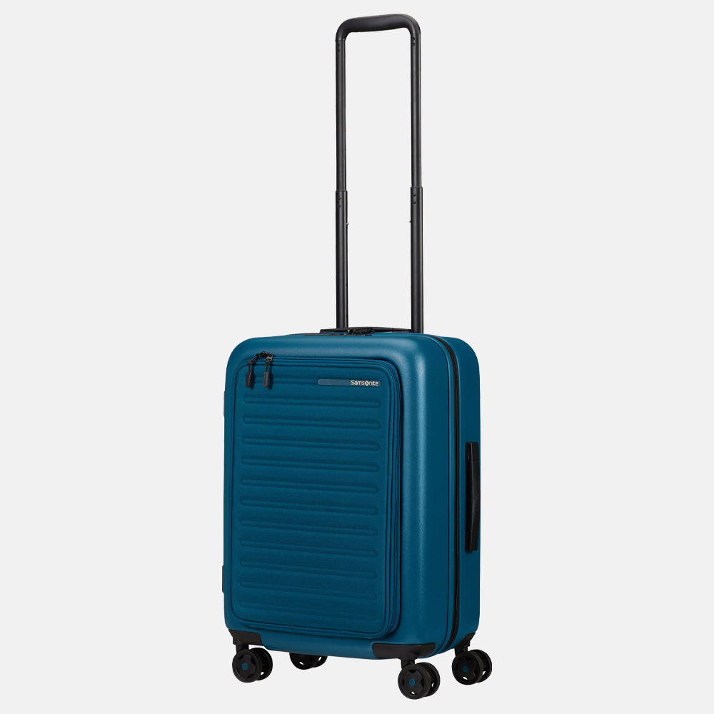 Samsonite StackD handbagage spinner 55 cm petrol bij Duifhuizen