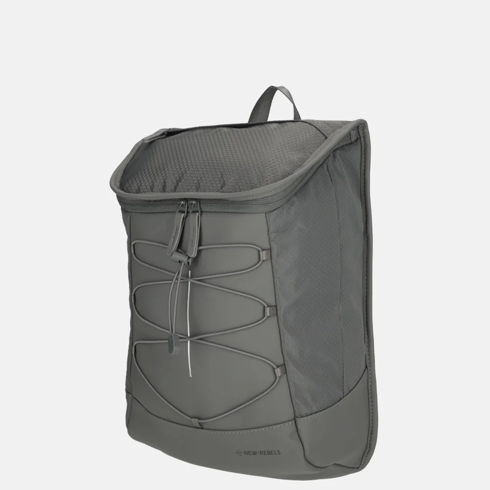 New Rebels Trondheim rugzak 15 inch antraciet bij Duifhuizen