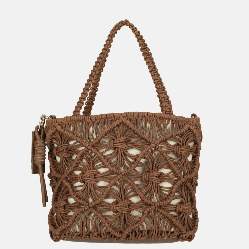 Laurent David Babette handtas S gehaakt brown bij Duifhuizen