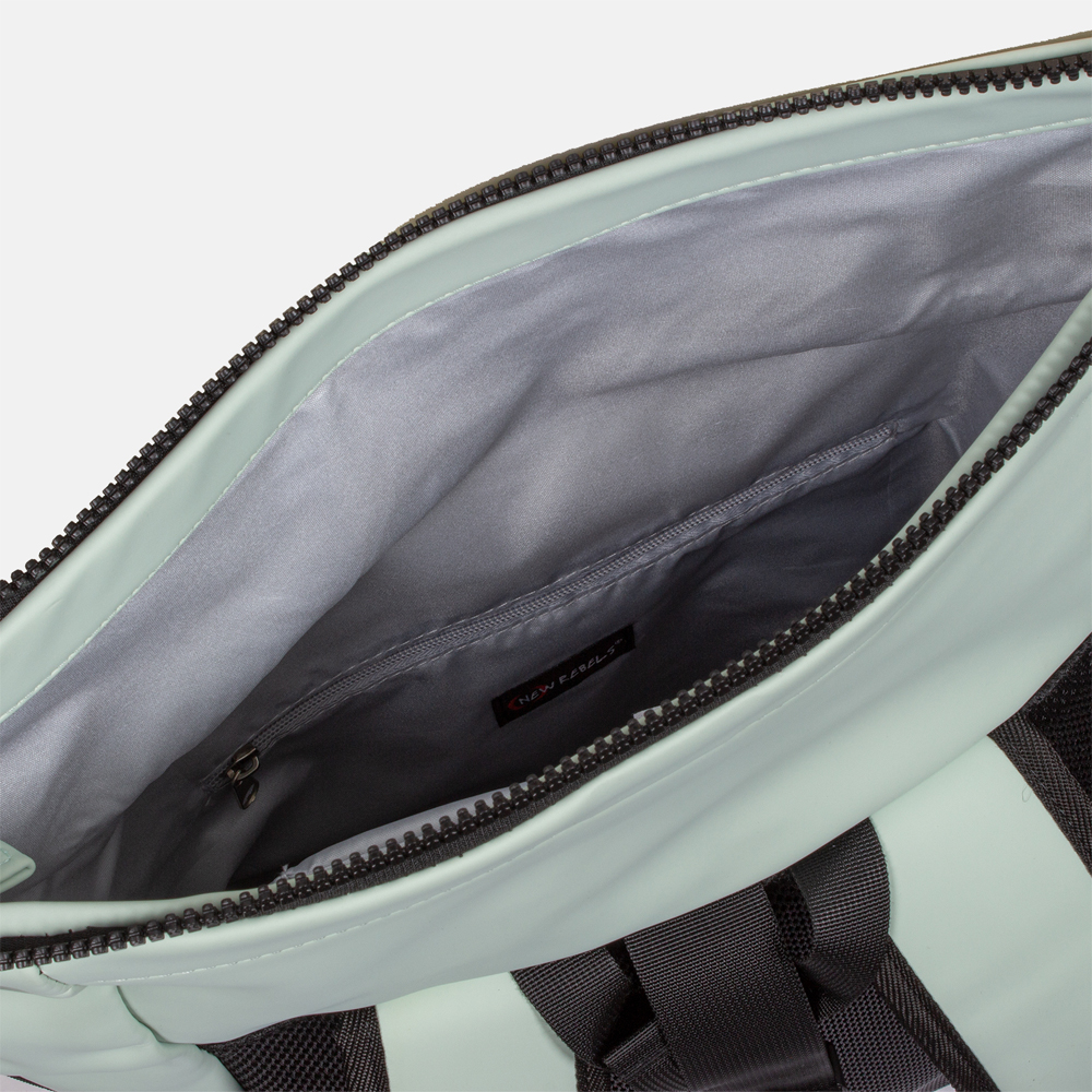 New Rebels Mart laptop rugzak 15 inch mint blue bij Duifhuizen