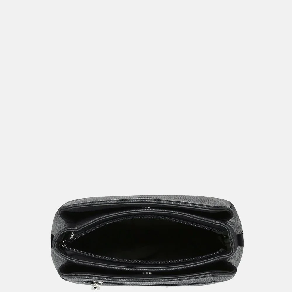 Flora & Co schoudertas black bij Duifhuizen