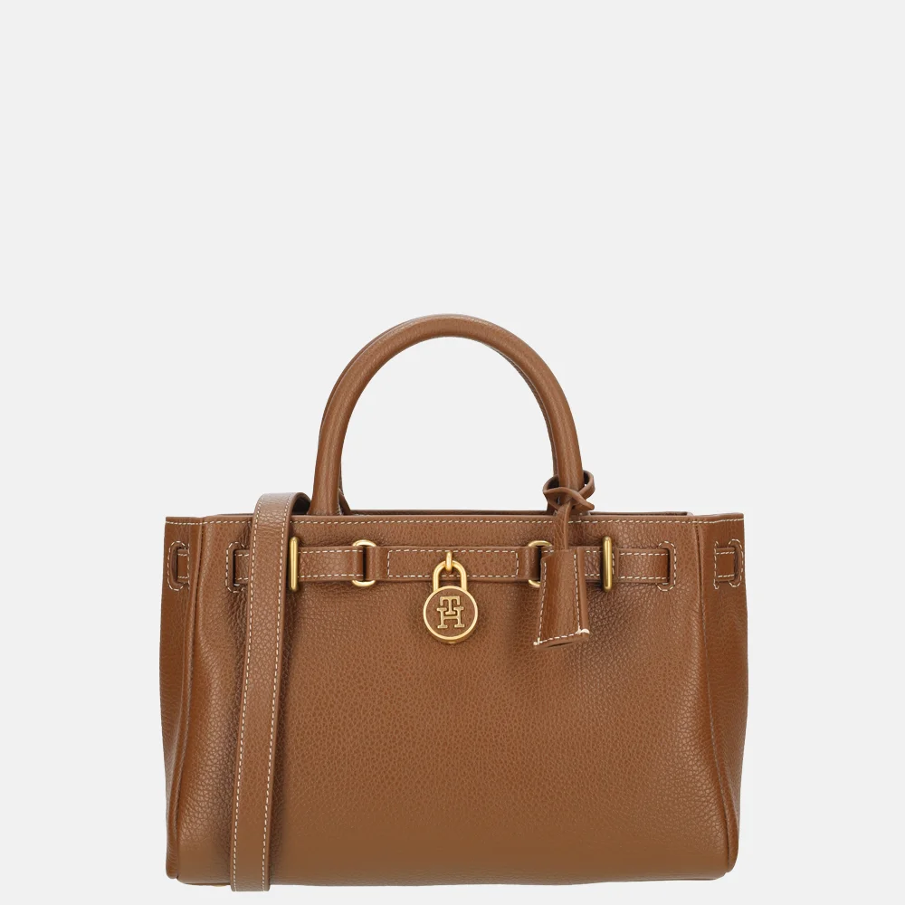 Tommy Hilfiger American Icon mini handtas cognac bij Duifhuizen