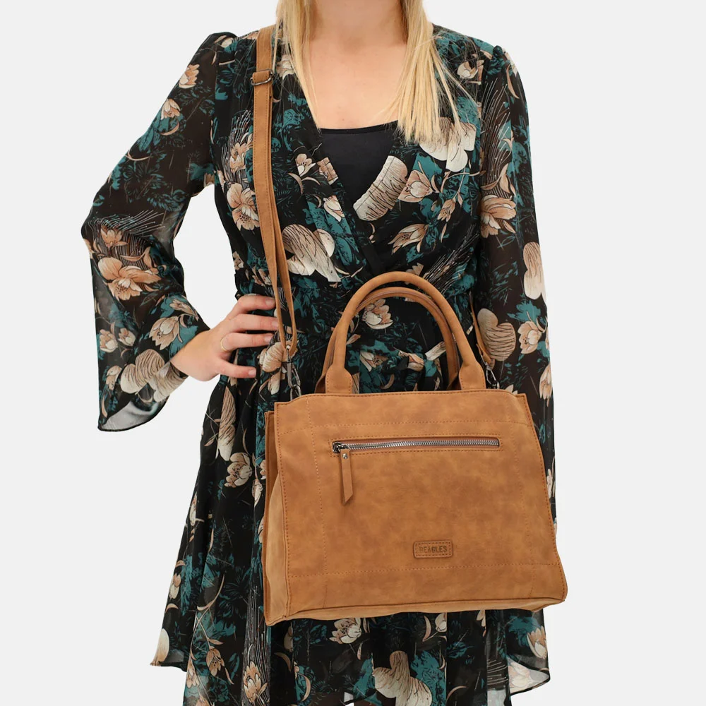 Beagles handtas cognac bij Duifhuizen