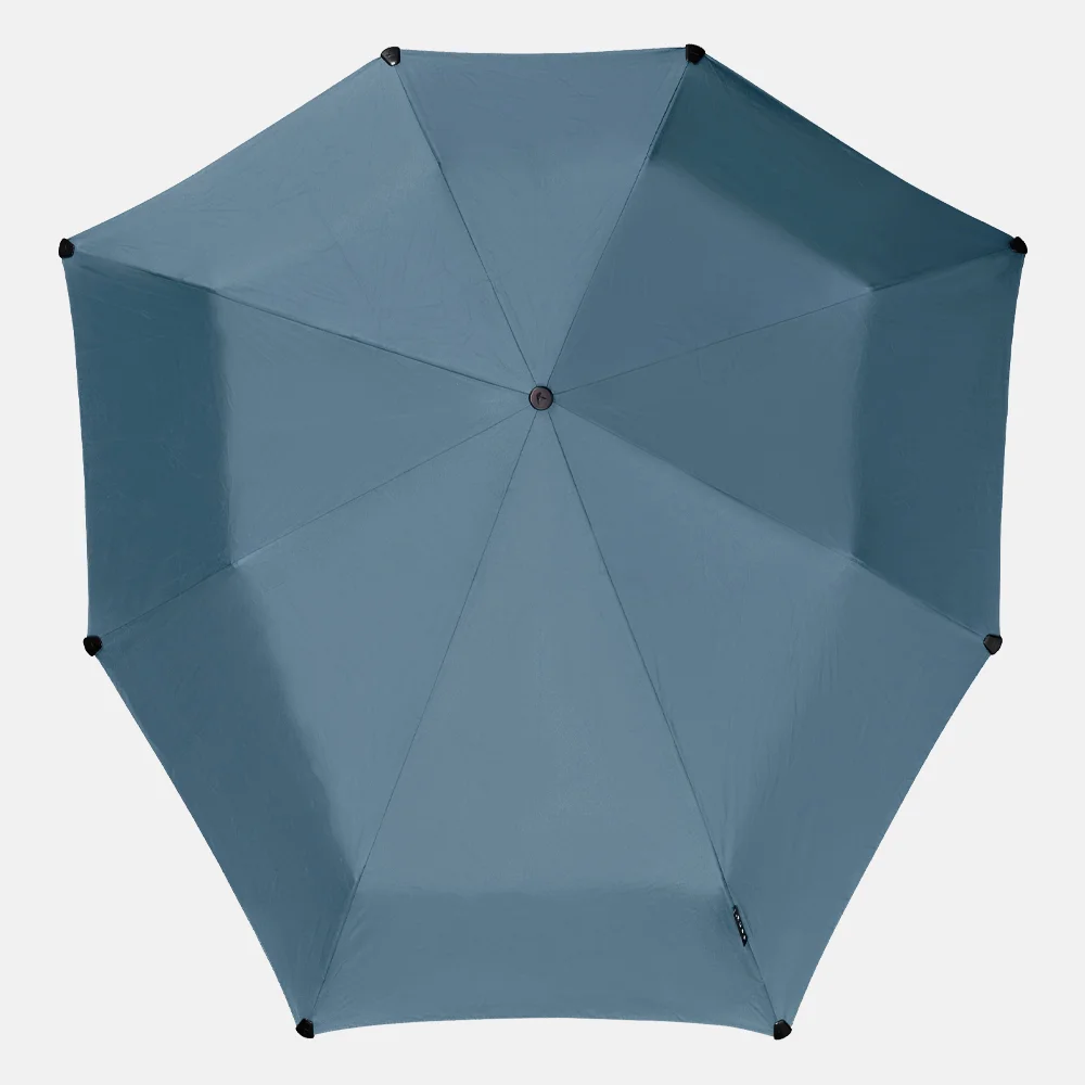 Senz automatic opvouwbare paraplu elemental blue bij Duifhuizen