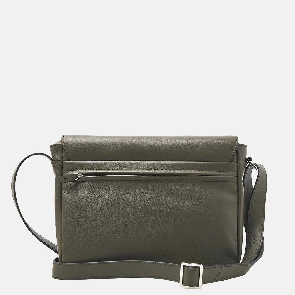 Castelijn en Beerens Verona Nappa crossbody tas dark military bij Duifhuizen