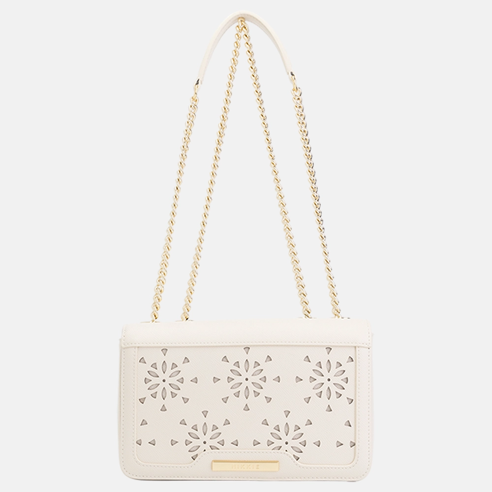 Nikkie Lasercut schoudertas M cream