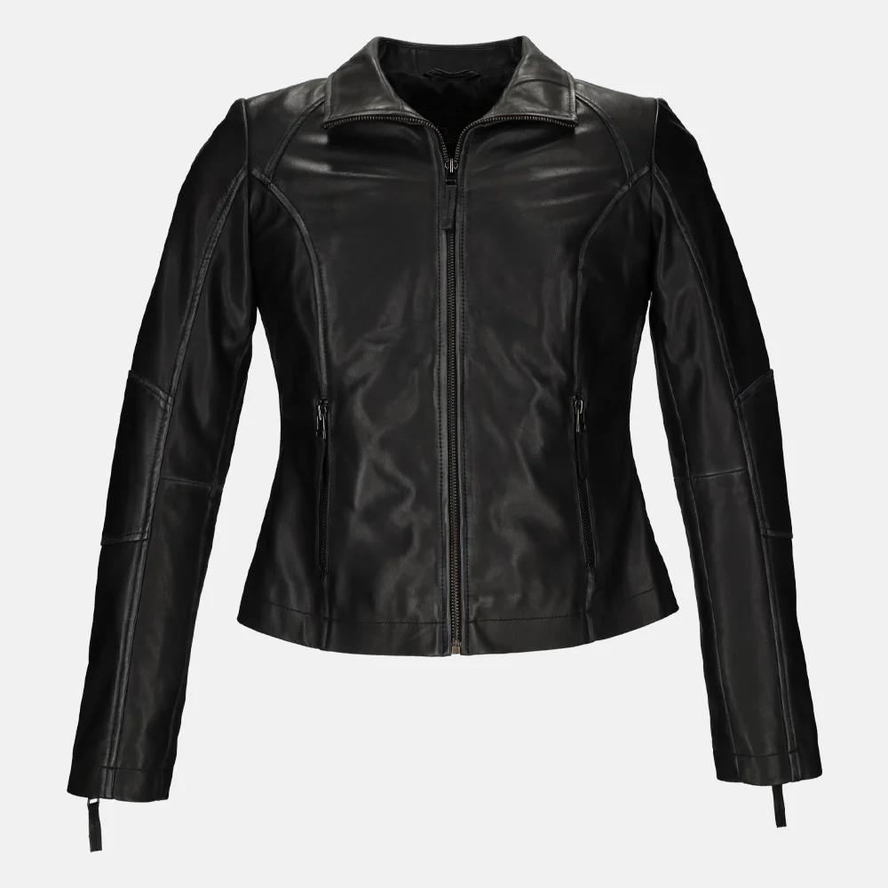 Dekkers Ledermode Richa dames jack zwart bij Duifhuizen