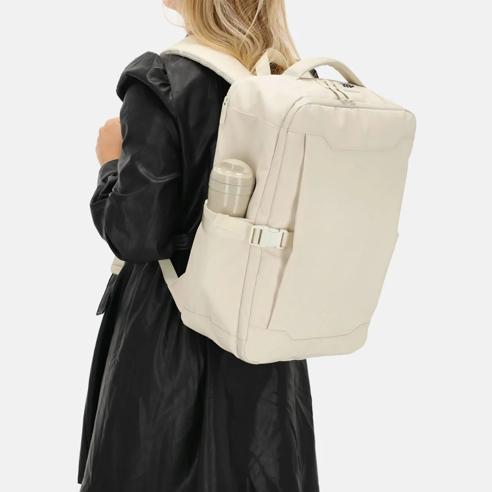 Beagles laptop rugzak 15 inch gebroken wit bij Duifhuizen