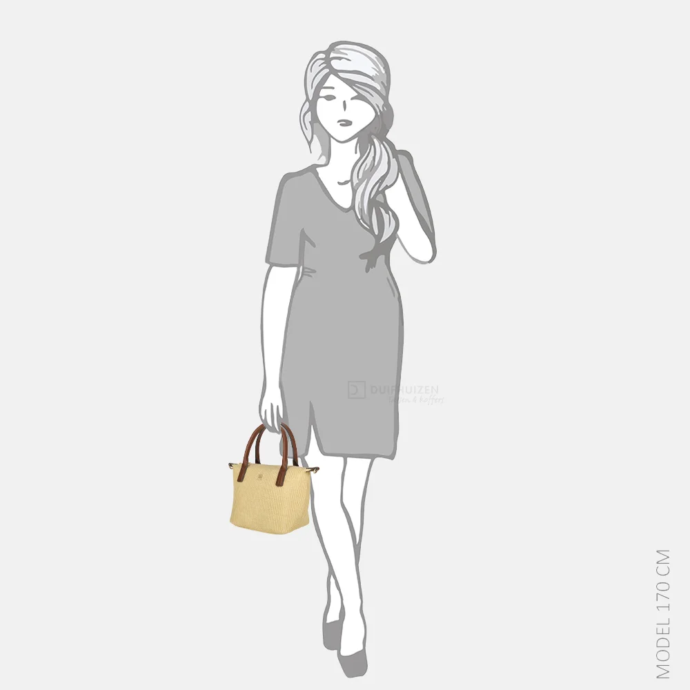 Tommy Hilfiger Popette mini tote handtas natural raffia bij Duifhuizen