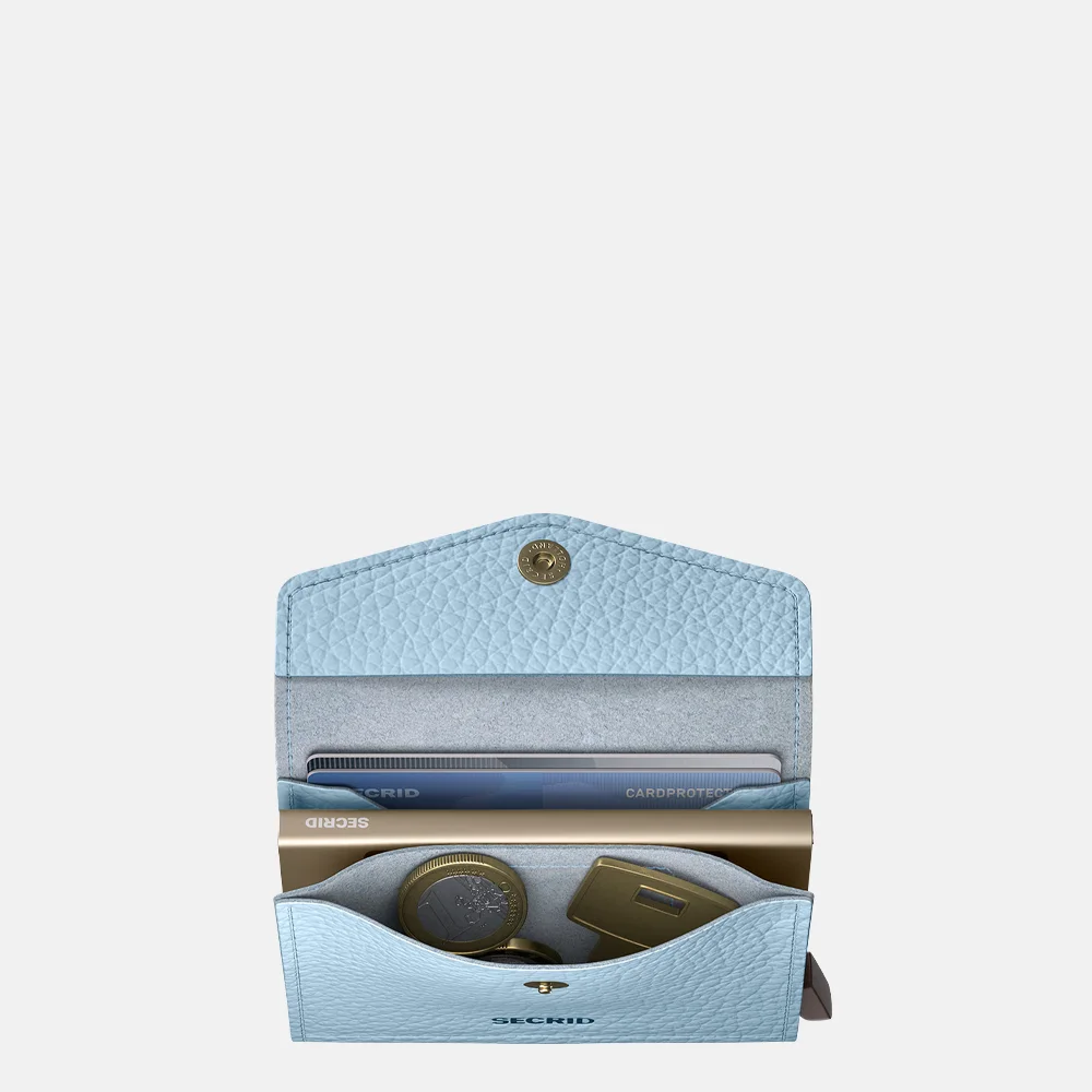 Secrid Envelope pasjeshouder pebble ice blue bij Duifhuizen