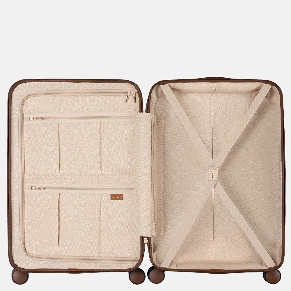 Suitsuit Fab Seventies reiskoffer 66 cm sustained grey bij Duifhuizen