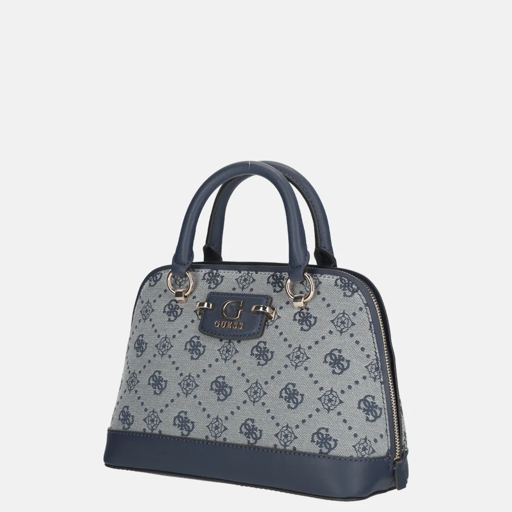 Guess Neda Dome handtas navy logo bij Duifhuizen