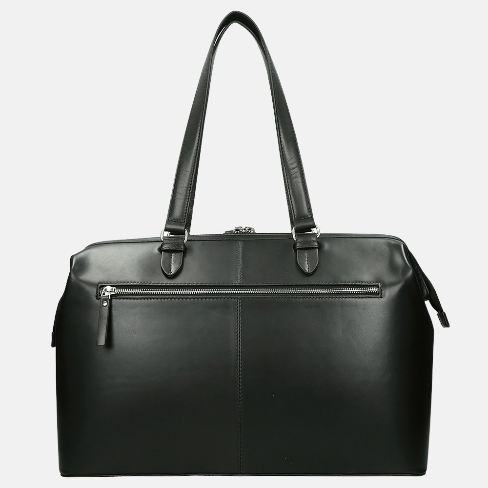 FMME Christy shopper/laptoptas 15.6 inch black classic bij Duifhuizen