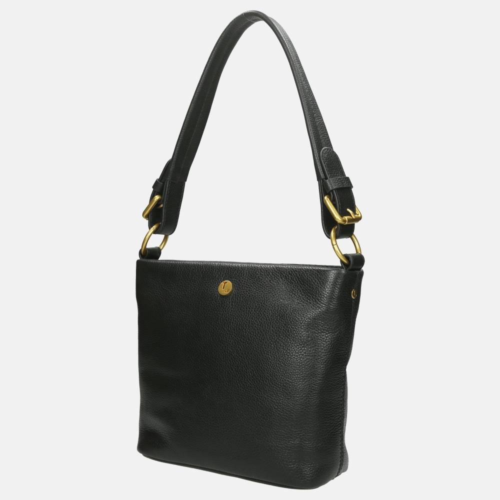 Loulou Essentiels Palm Springs buideltas black bij Duifhuizen