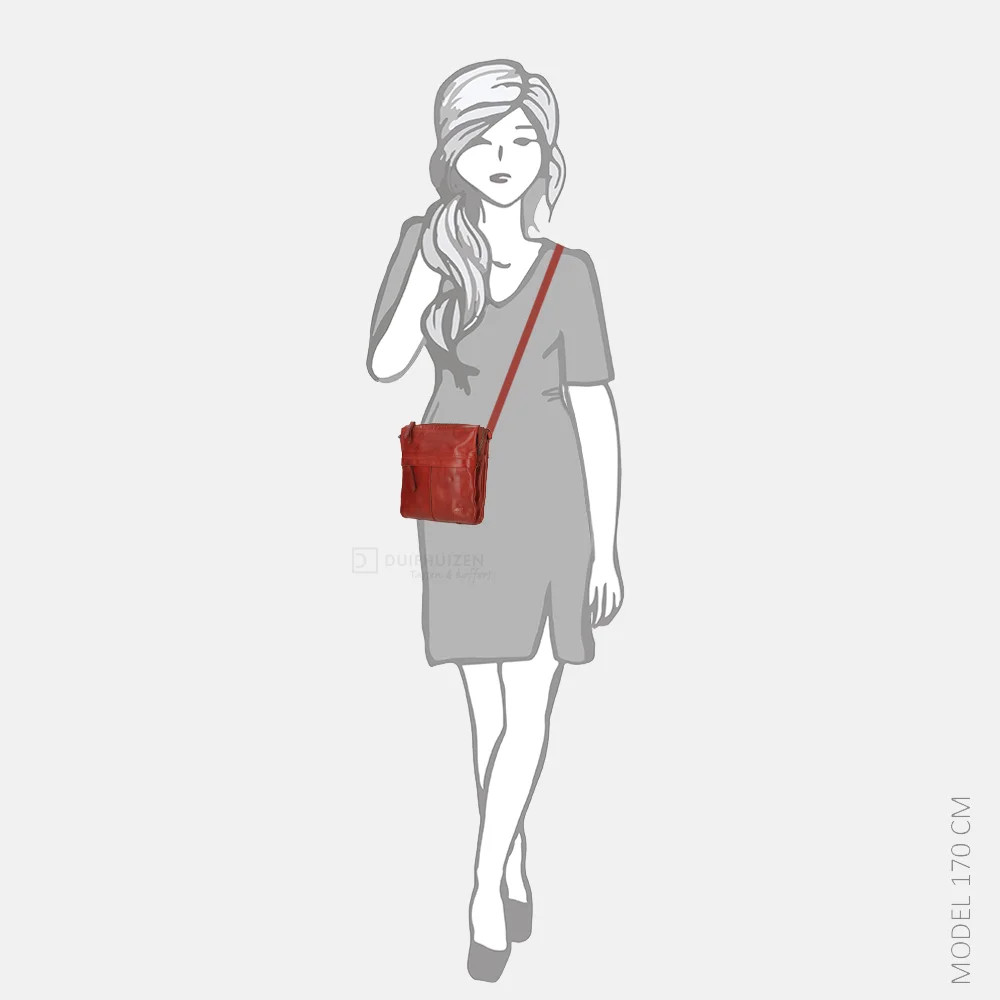 Bear Design crossbody tas rood bij Duifhuizen