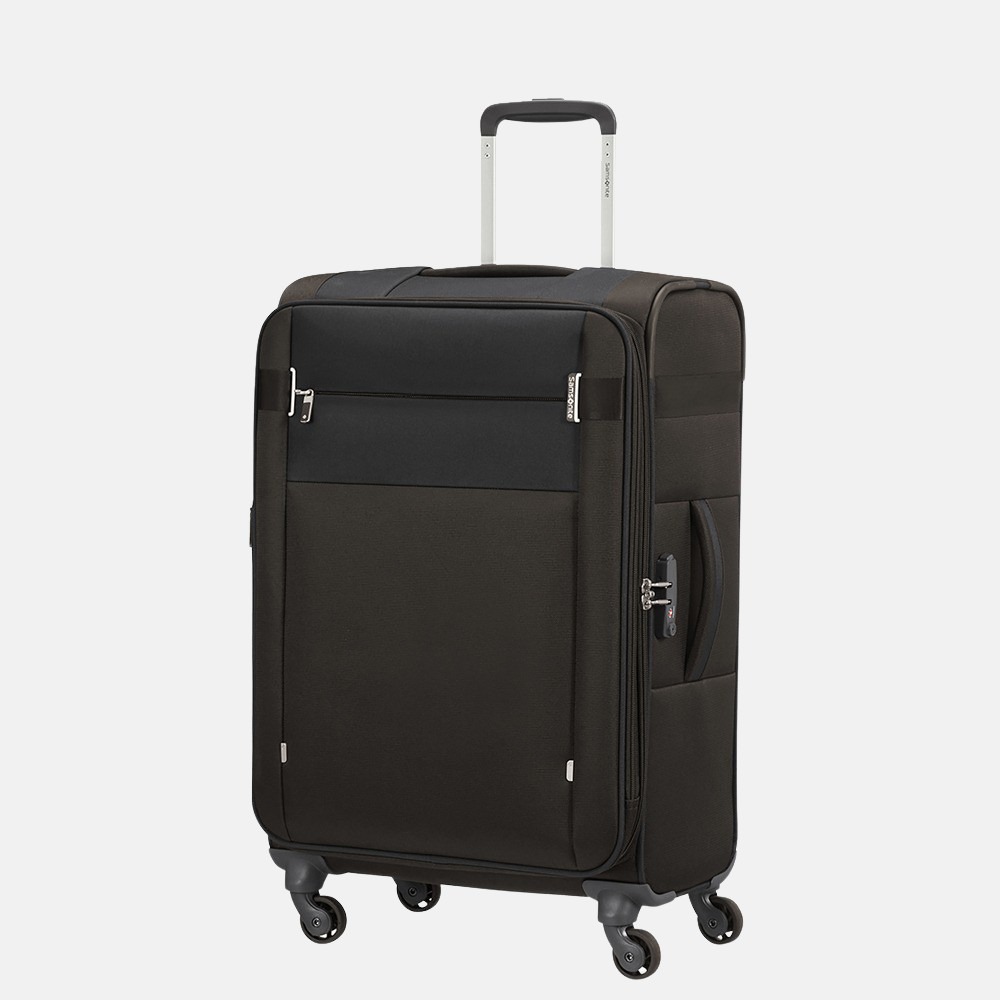 Samsonite Citybeat Spinner koffer 66 cm black bij Duifhuizen