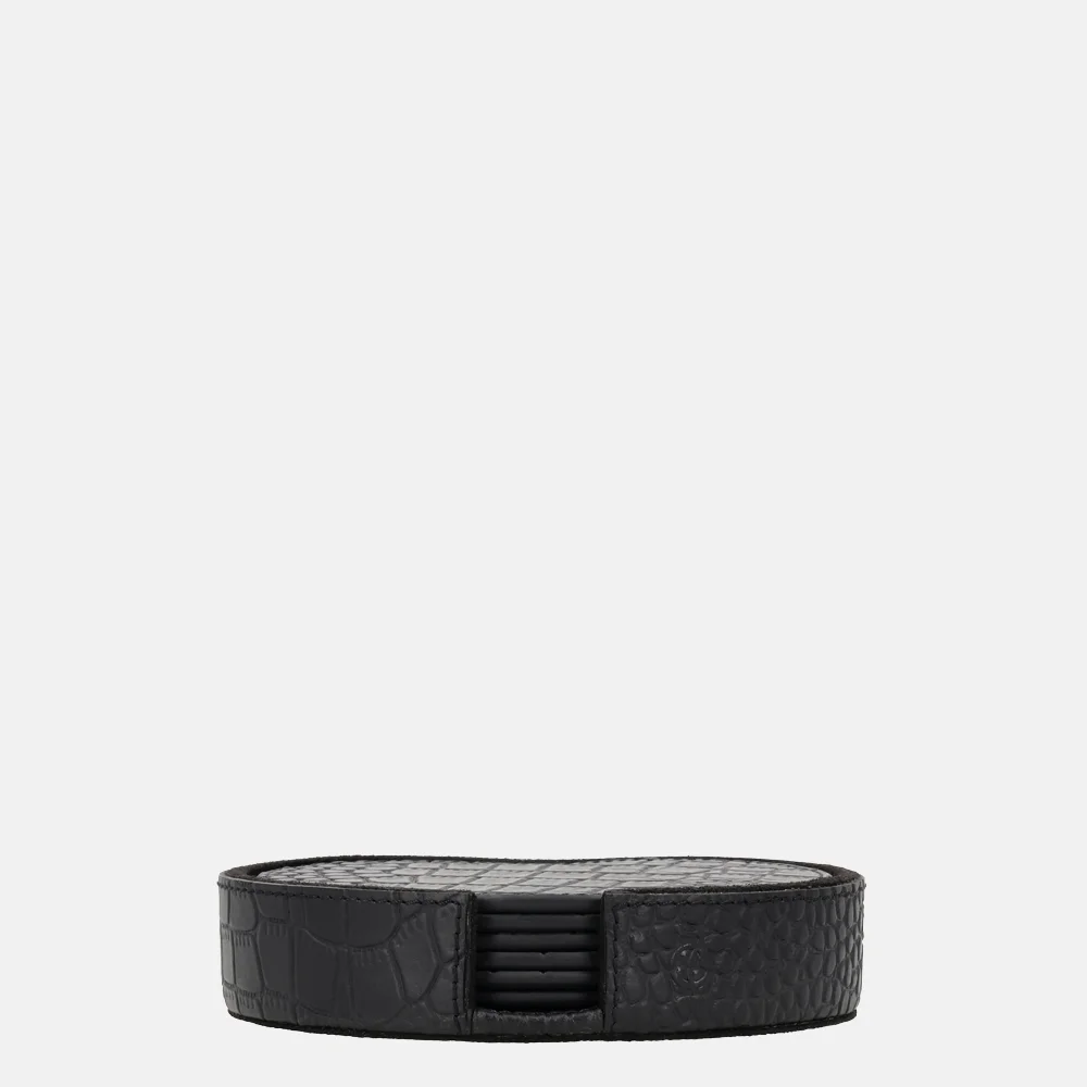 Chamada Chloe Kidney onderzetters croco zwart