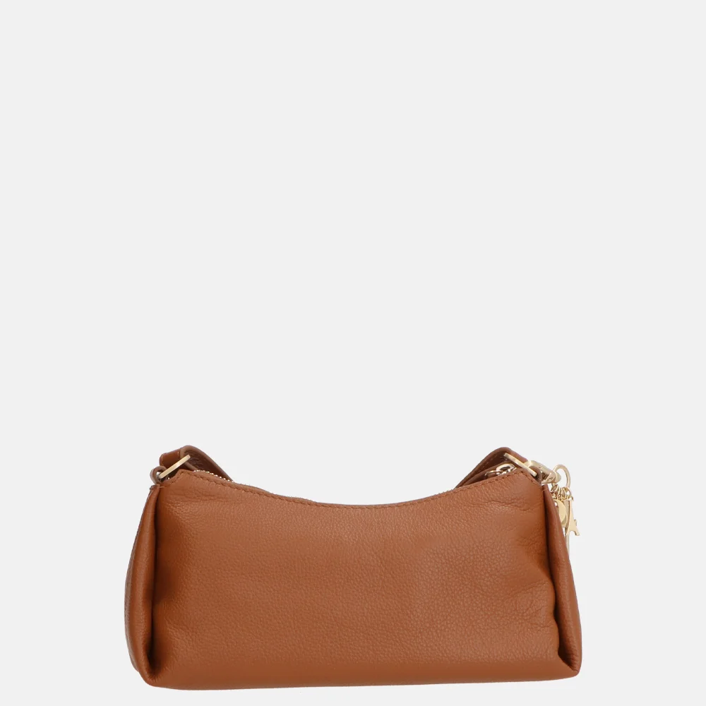 Loulou Essentiels Lisa schoudertas cognac bij Duifhuizen