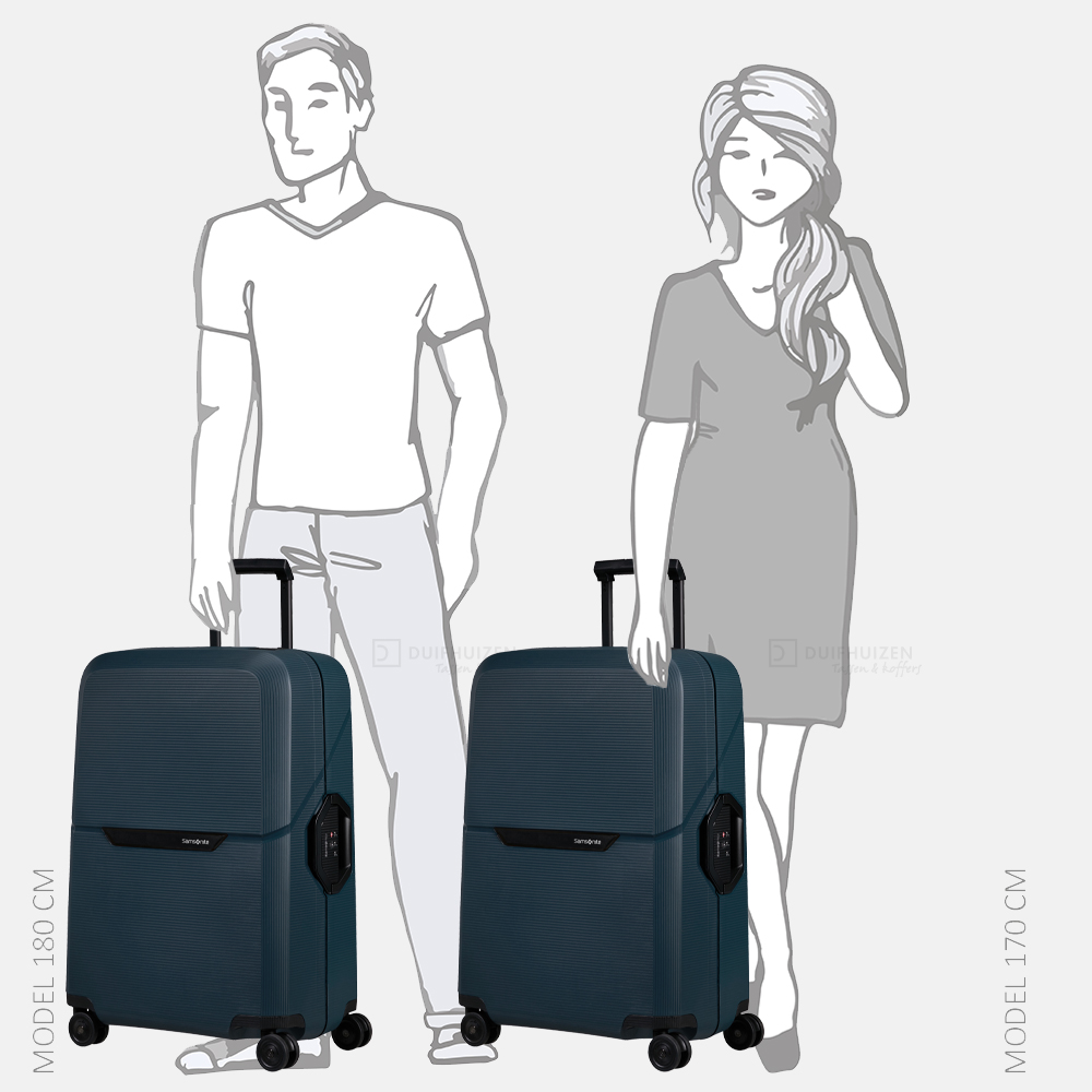 Samsonite Magnum ECO koffer 69 cm midnight blue bij Duifhuizen