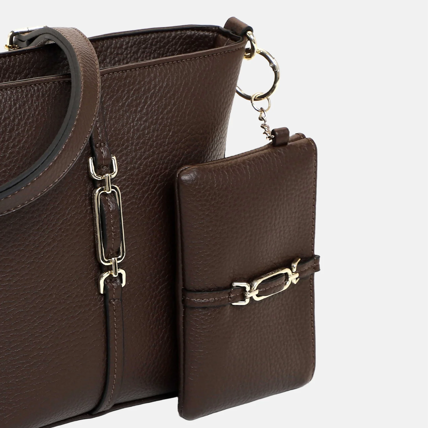 Emily & Noah Lewe crossbody tas brown bij Duifhuizen