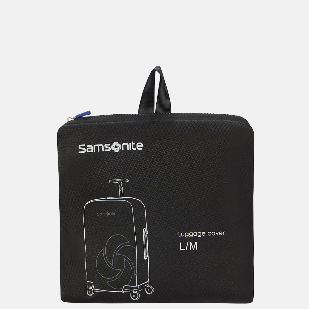 Samsonite kofferhoes L/M black bij Duifhuizen
