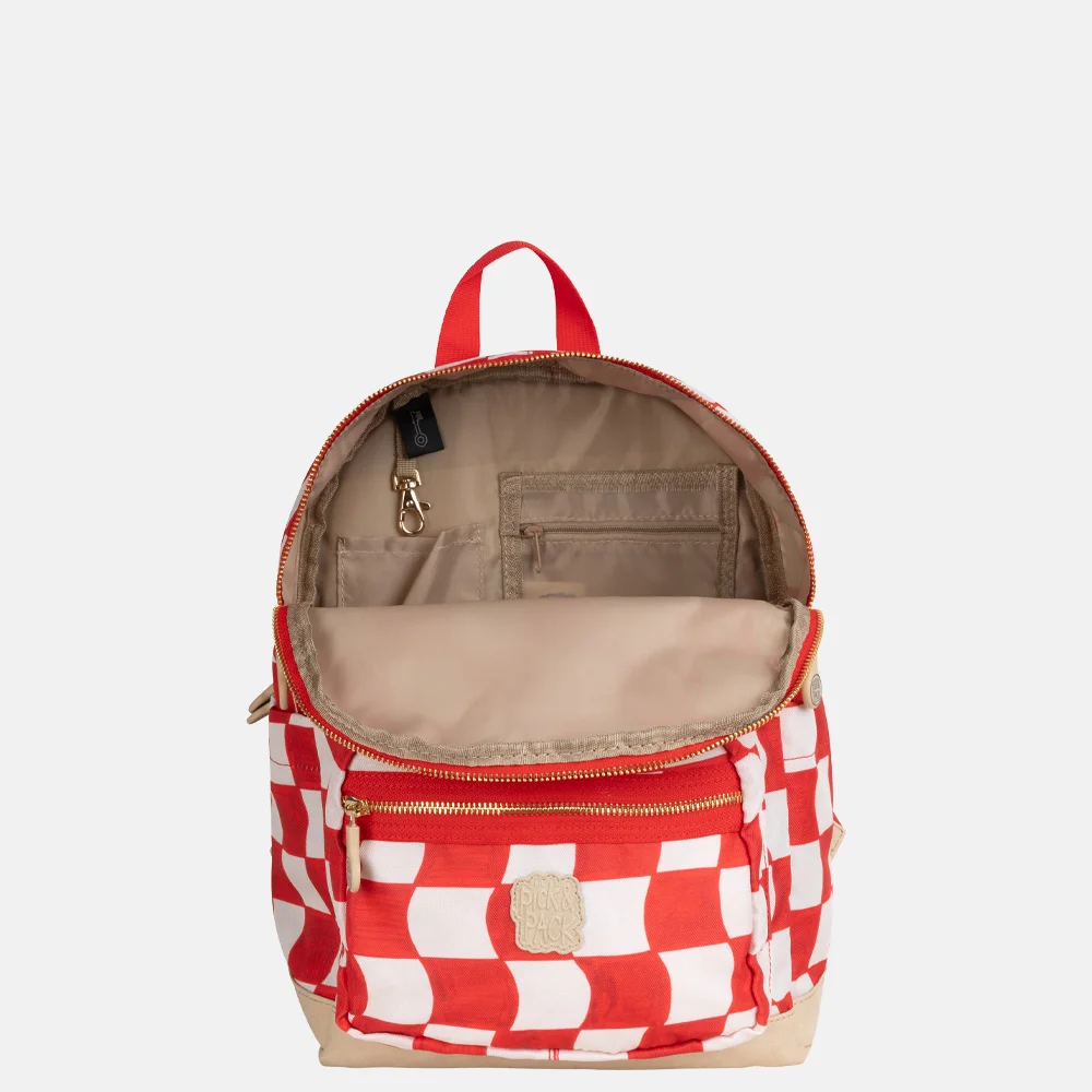 Pick & Pack Check it out kinderrugzak M red bij Duifhuizen