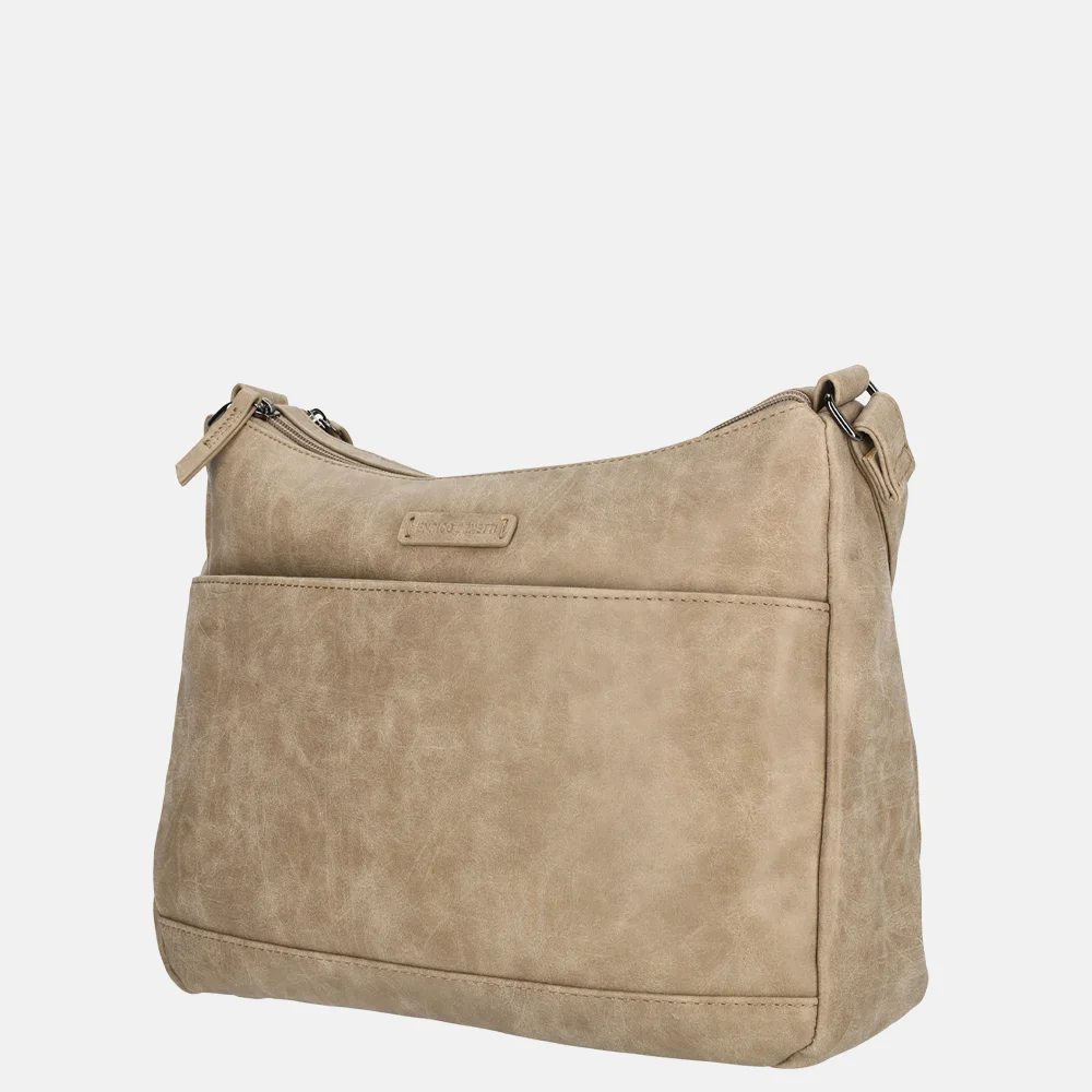 Enrico Benetti Noumea crossbody tas middentaupe bij Duifhuizen