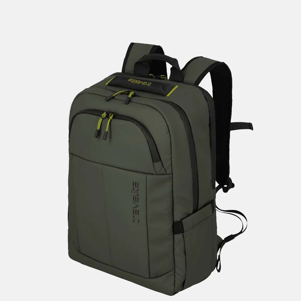 Travelite Briize rugzak M khaki bij Duifhuizen