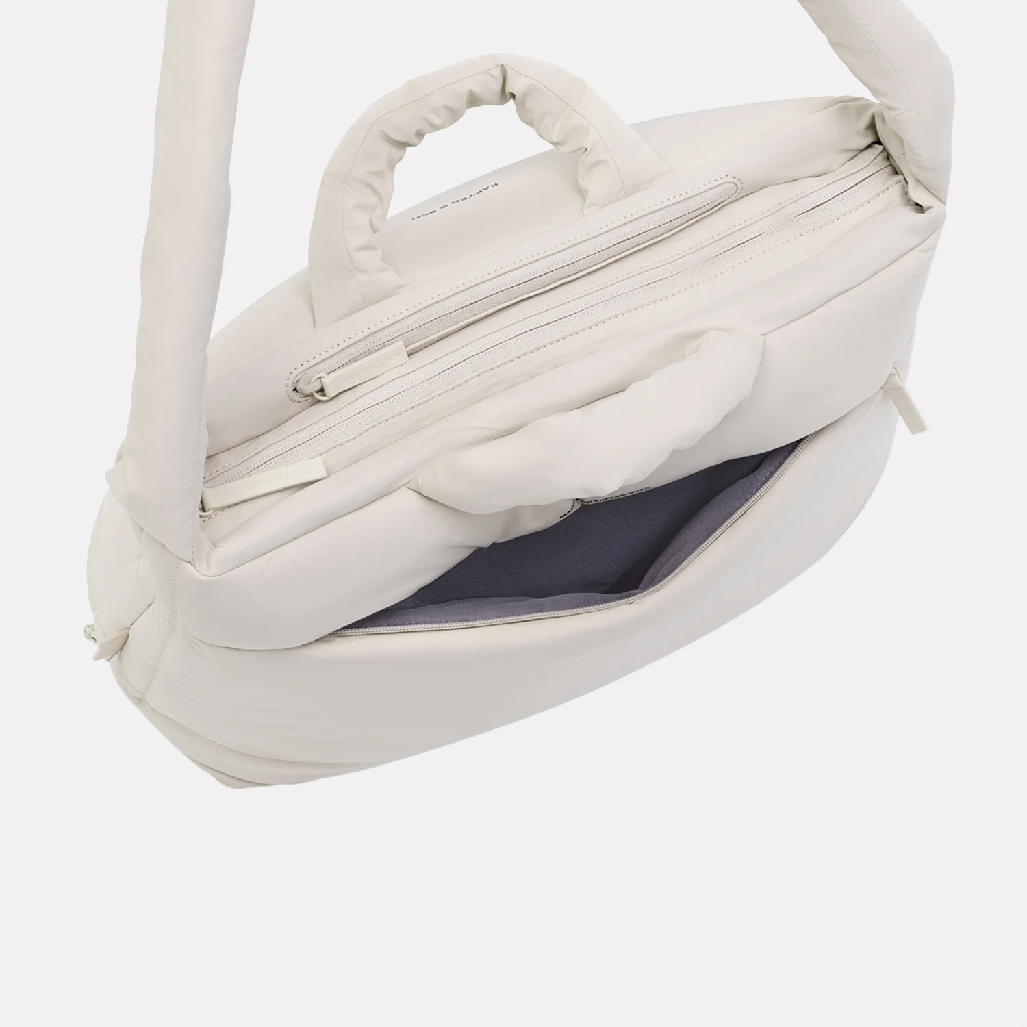 Kapten & Son Skara Cloud Pro shopper 16 inch sandstone bij Duifhuizen