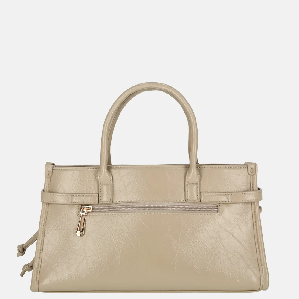 Flora & Co handtas lak beige bij Duifhuizen