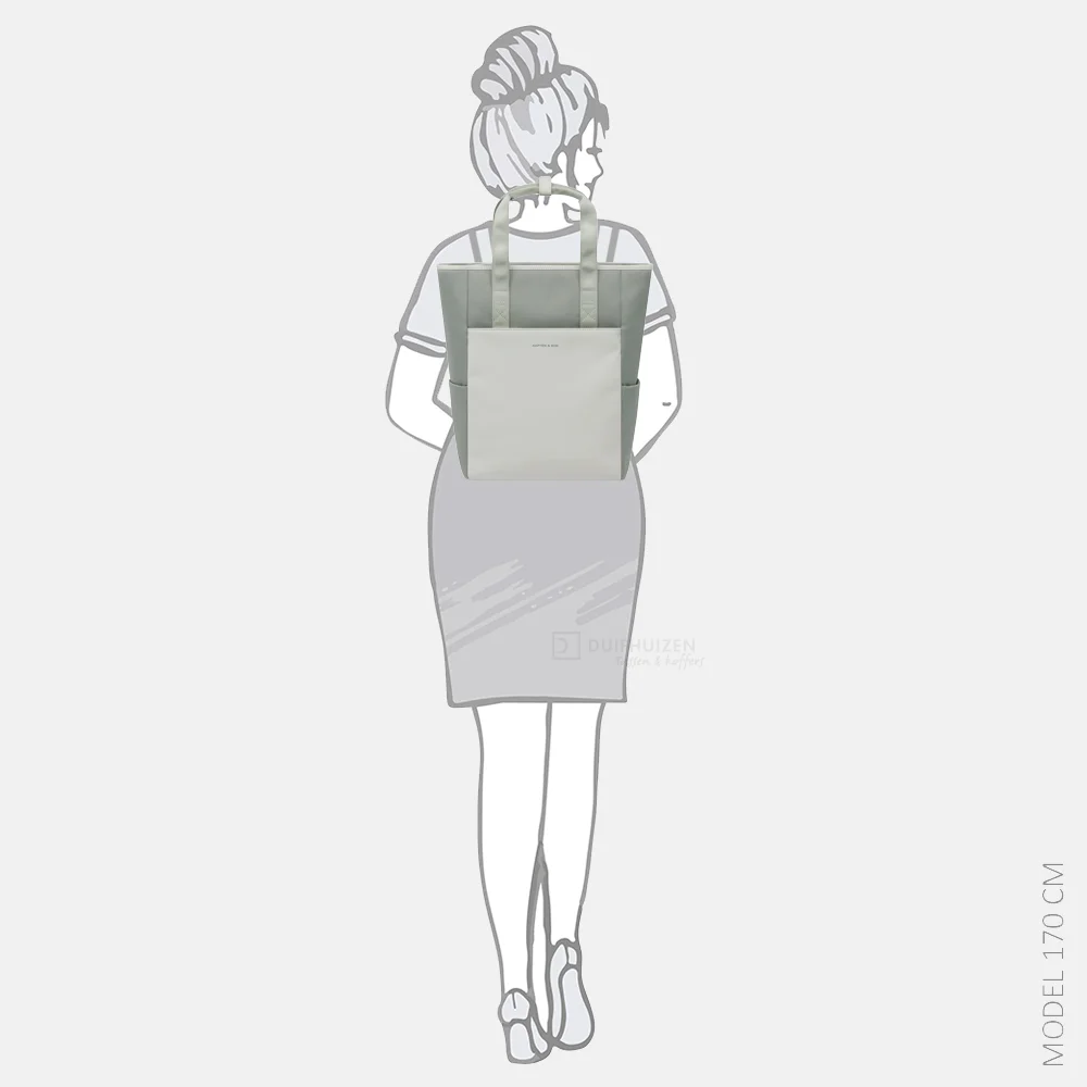 Kapten & Son Lindby Pro laptoprugzak muted sage bij Duifhuizen