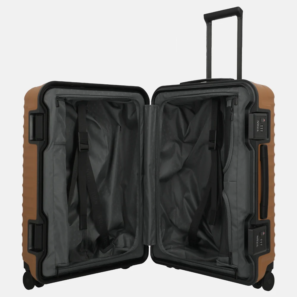 Titan Overseas reiskoffer 69 cm canyon bronze bij Duifhuizen