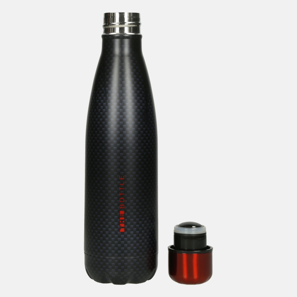 Xanadoo The Bottle Carbon style drinkfles 500 ml mat zwart bij Duifhuizen
