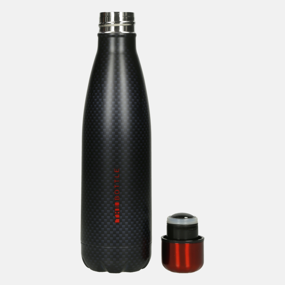 Xanadoo The Bottle Carbon style drinkfles 500 ml mat zwart bij Duifhuizen