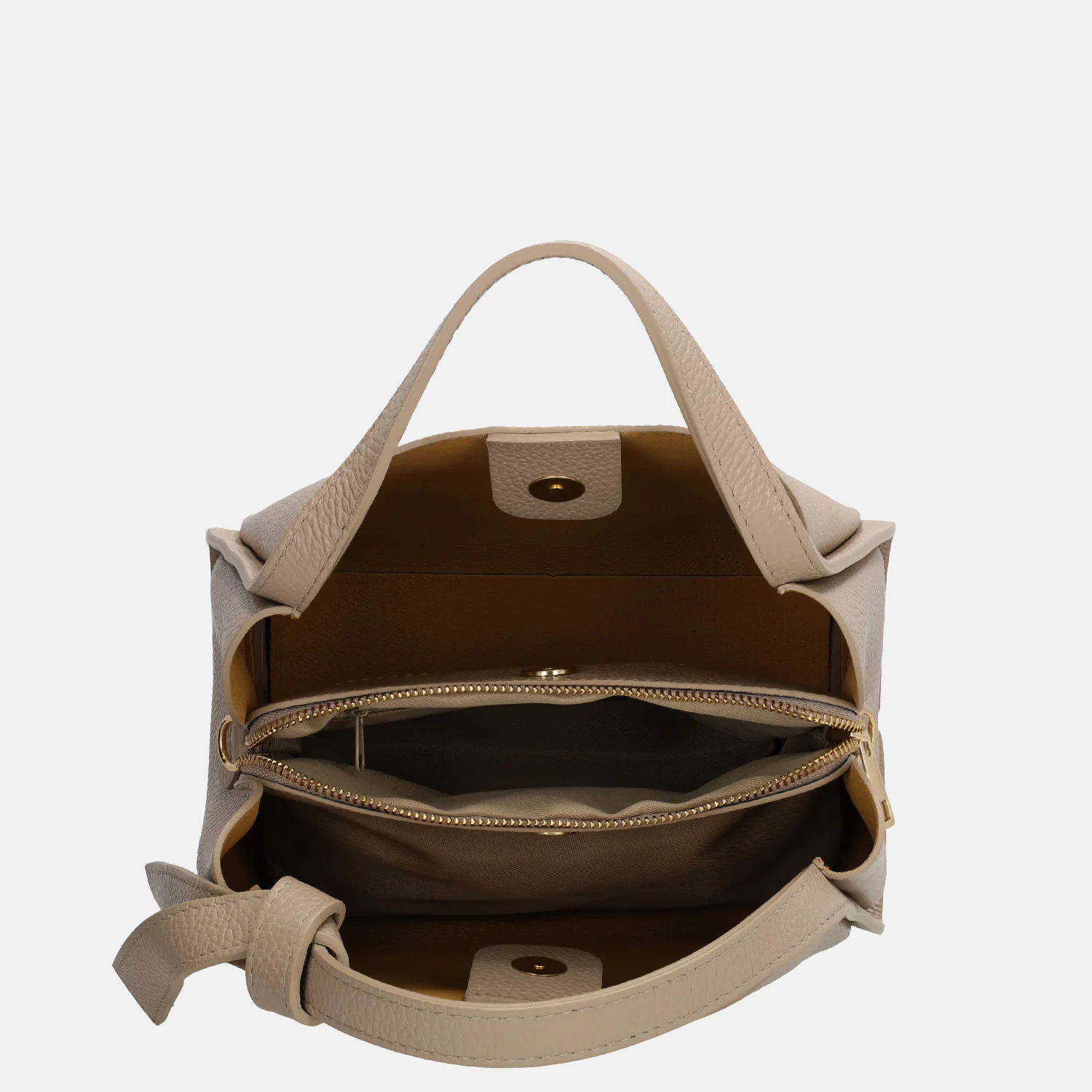 Charm London Knott handtas lichttaupe bij Duifhuizen