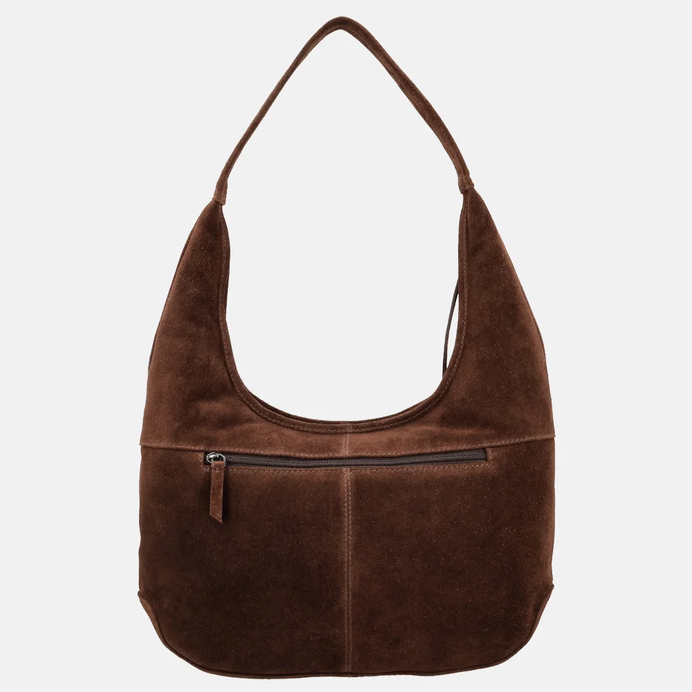 Hide & Stitches Brazos buideltas suede donkerbruin bij Duifhuizen