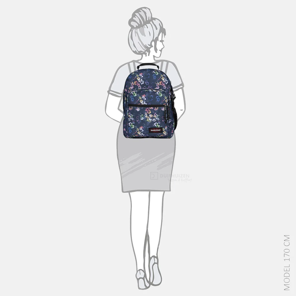 Eastpak Morius laptoprugzak faded flora navy bij Duifhuizen