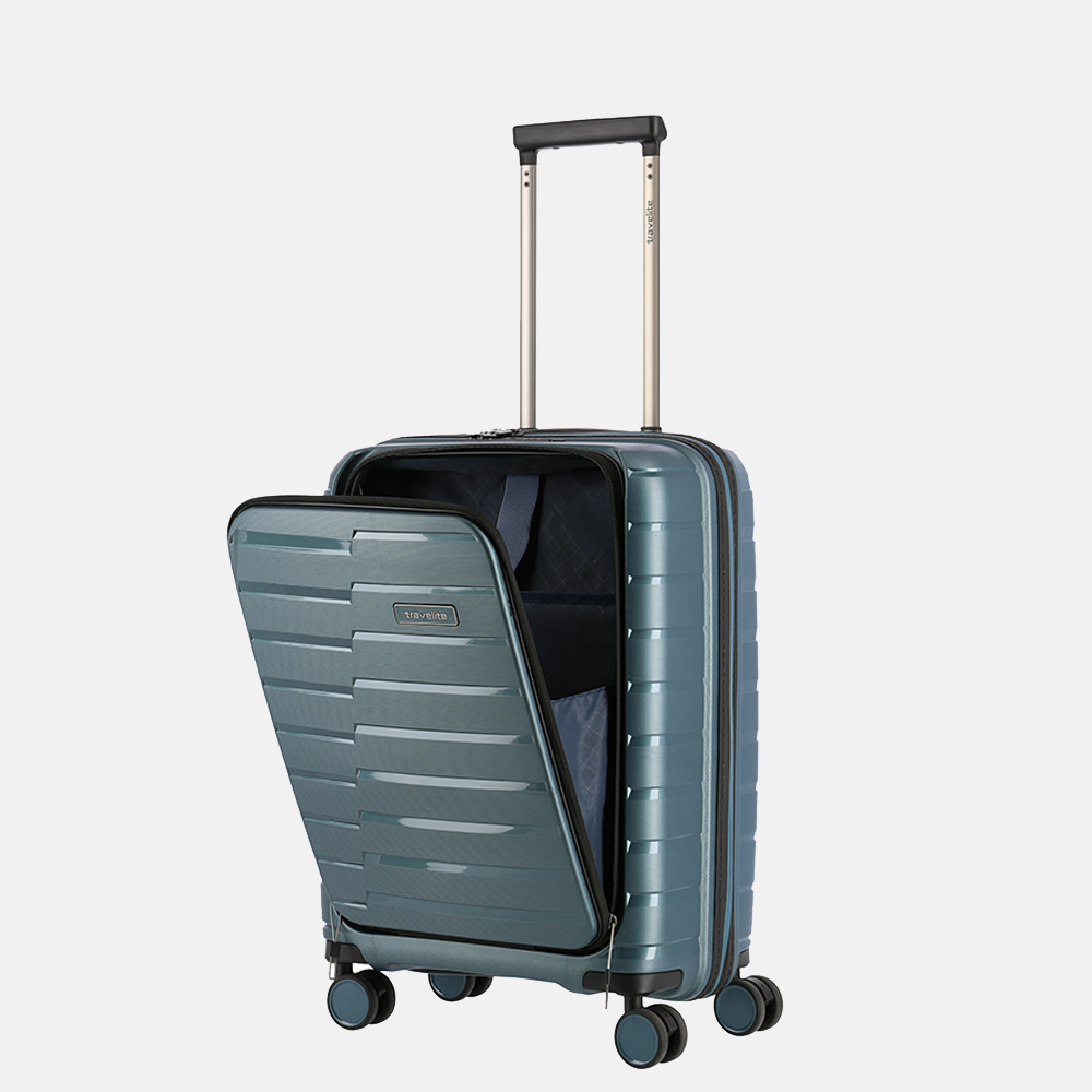 Travelite Air Base handbagage koffer 55 cm ice blue bij Duifhuizen
