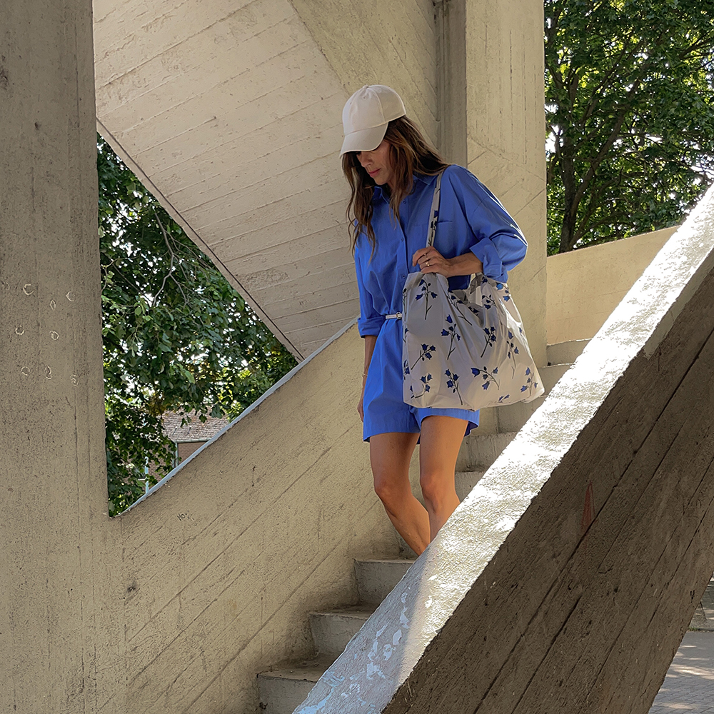 Studio Noos Grocery Bag blue bells bij Duifhuizen