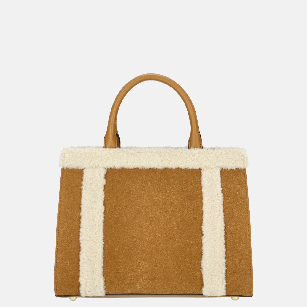 Laurent David Brit Teddy handtas cognac bij Duifhuizen