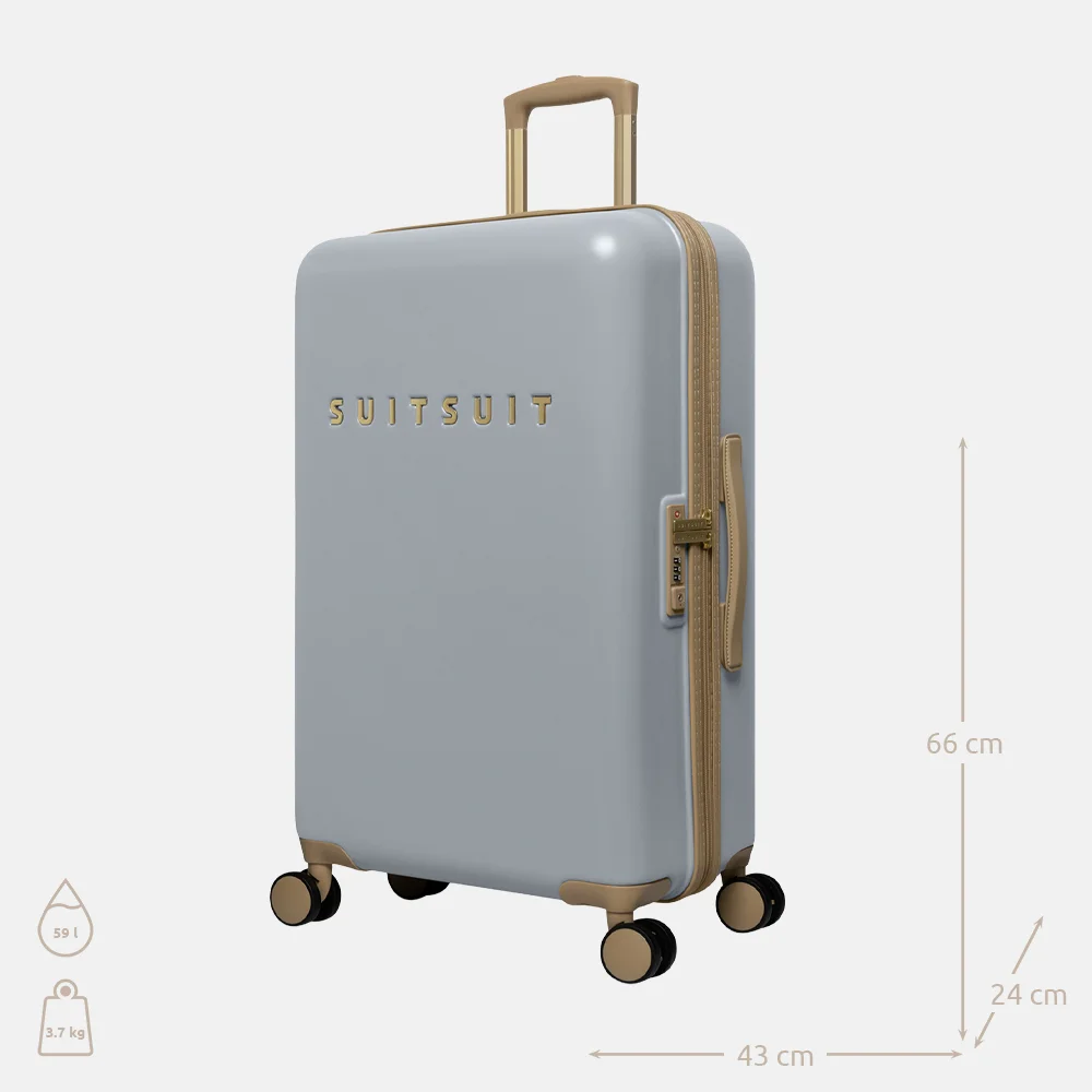 SUITSUIT Fusion reiskoffer 66 cm frosted gray bij Duifhuizen