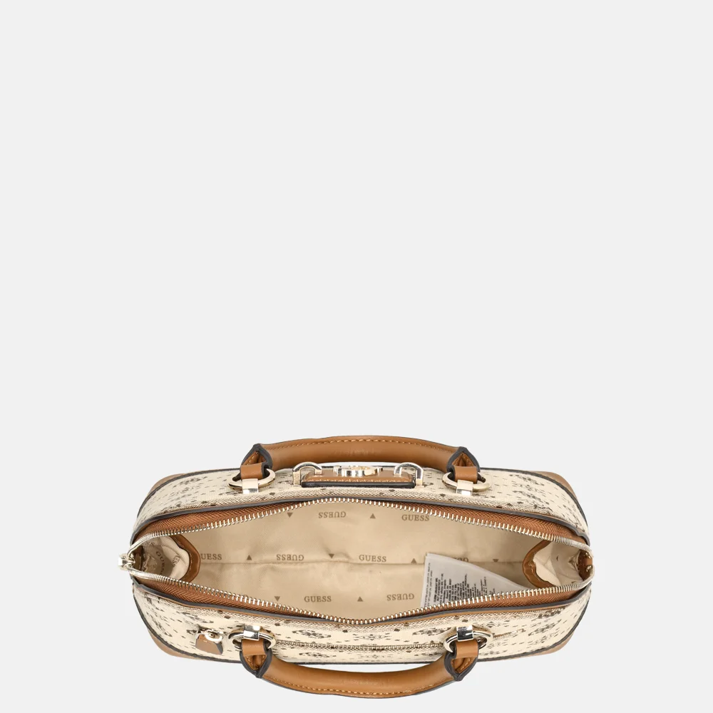 Guess Neda Dome handtas latte logo bij Duifhuizen