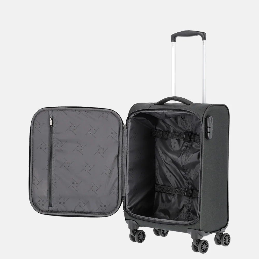 Travelite Cabin handbagage koffer black bij Duifhuizen