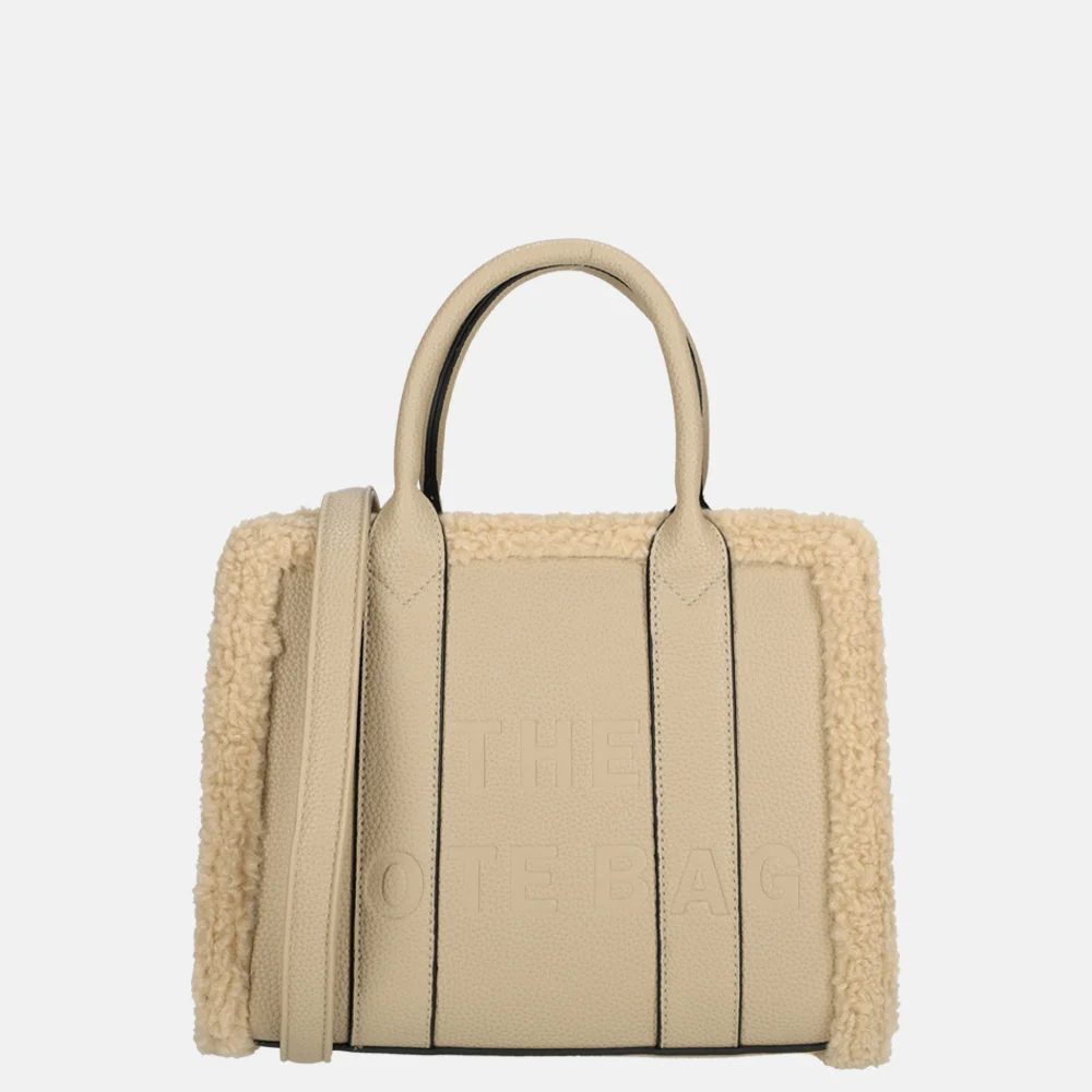 Firenze Teddy handtas taupe bij Duifhuizen